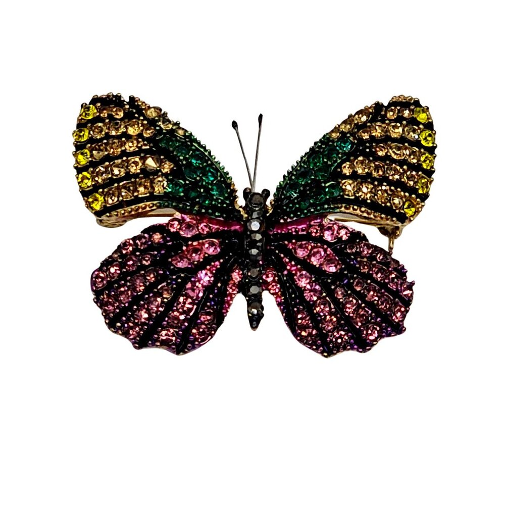 Elegant Butterfly Crystal Brooch | Sparkling Jewelry Pin for Any Occasion